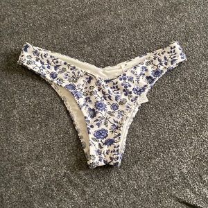 Abercrombie and Fitch navy floral cheeky bikini bottoms